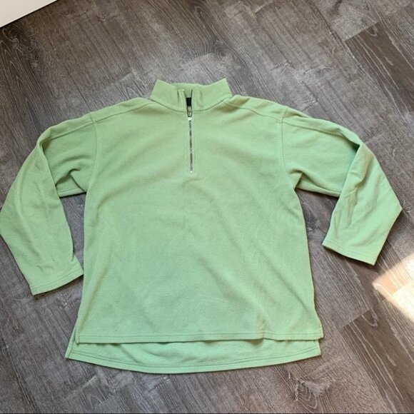Patagonia Tops - Patagonia Green Quarter Zip Up Size Small